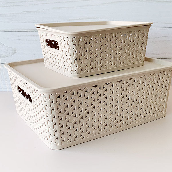 ORGANIZADOR CON TAPA BEIGE CH